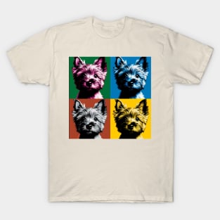 Pop Retro Art Cairn Terrier - Cute Puppy T-Shirt